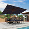 PURPLE LEAF Outdoor Patio Umbrella with Base, Garden Pool Umbrella, Navy Blue