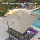 PURPLE LEAF UV Resistant Patio Umbrella Affordable Outdoor Umbrella with Base