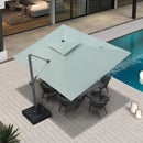Clearance - PURPLE LEAF OPEN BOX UV50+ Fade Resistant Patio Cantilever Umbrella with Recycled Fabric