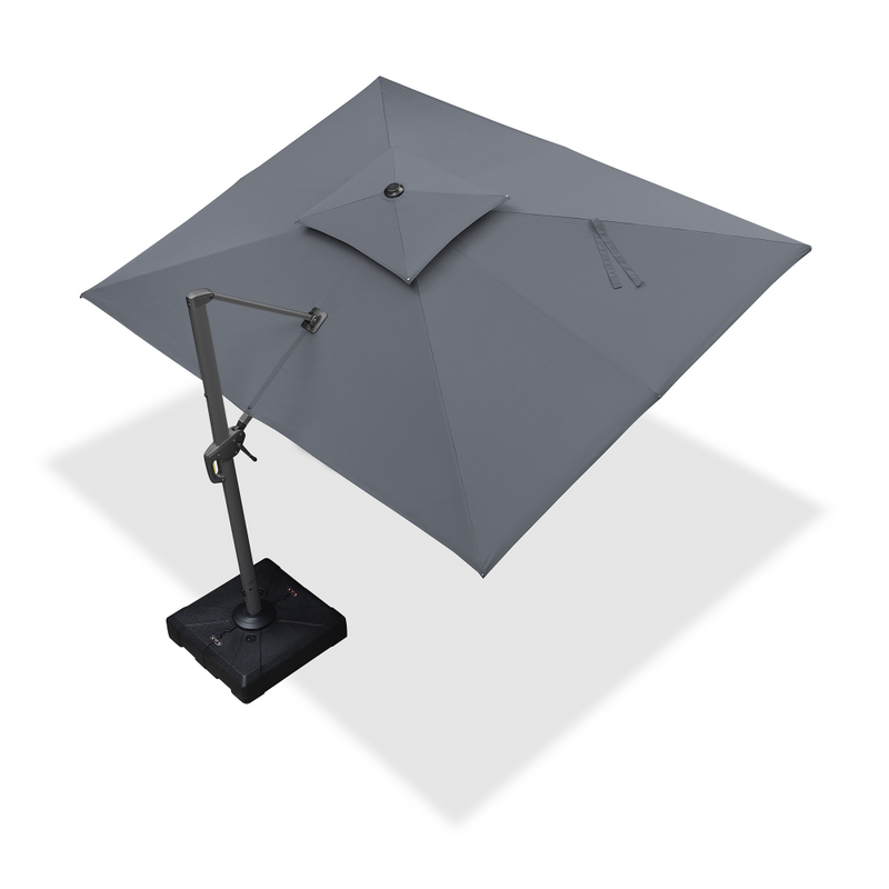 Clearance - PURPLE LEAF OPEN BOX UV50+ Fade Resistant Patio Cantilever Umbrella with Recycled Fabric