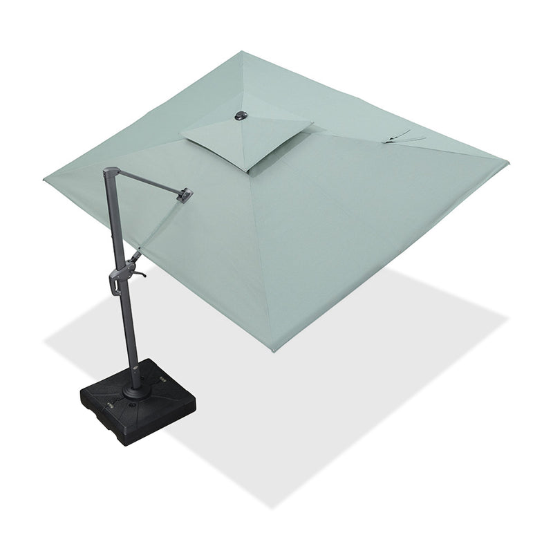 Clearance - PURPLE LEAF OPEN BOX UV50+ Fade Resistant Patio Cantilever Umbrella with Recycled Fabric