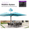 PURPLE LEAF Outdoor Sun Heavy Duty Cantilever Umbrella for Patio, Porch, Beach