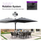 PURPLE LEAF Outdoor Sun Heavy Duty Cantilever Umbrella for Patio, Porch, Beach