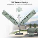 PURPLE LEAF UV Resistant Patio Umbrella Affordable Outdoor Umbrella with Base