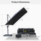 PURPLE LEAF UV Resistant Patio Umbrella Affordable Outdoor Umbrella with Base