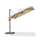 PURPLE LEAF Patio Cantilever Umbrella with Aluminum Offset Hanging for Pool Garden Deck