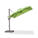 PURPLE LEAF Patio Cantilever Umbrella with Aluminum Offset Hanging for Pool Garden Deck