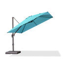 PURPLE LEAF Patio Cantilever Umbrella with Aluminum Offset Hanging for Pool Garden Deck