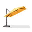 PURPLE LEAF Patio Cantilever Umbrella with Aluminum Offset Hanging for Pool Garden Deck