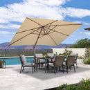 PURPLE LEAF Patio Cantilever Umbrella with Aluminum Offset Hanging for Pool Garden Deck