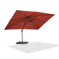 PURPLE LEAF Patio Cantilever Umbrella with Aluminum Offset Hanging for Pool Garden Deck