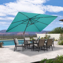 PURPLE LEAF Patio Cantilever Umbrella with Aluminum Offset Hanging for Pool Garden Deck