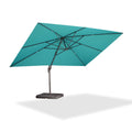 PURPLE LEAF Patio Cantilever Umbrella with Aluminum Offset Hanging for Pool Garden Deck