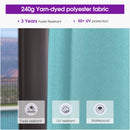 PURPLE LEAF Patio Cantilever Umbrella with Aluminum Offset Hanging for Pool Garden Deck