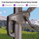 PURPLE LEAF Patio Cantilever Umbrella with Aluminum Offset Hanging for Pool Garden Deck