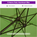 PURPLE LEAF Patio Cantilever Umbrella with Aluminum Offset Hanging for Pool Garden Deck