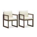 PURPLE LEAF Caesar 2-Pieces Patio Dining Chairs Aluminum Luxury Chairs with Olifen Removable Thick Cushion and Pillow for Garden Deck