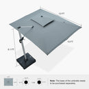 PURPLE LEAF Premium Patio Umbrella Classic SUNBRELLA Cantilever Umbrellas