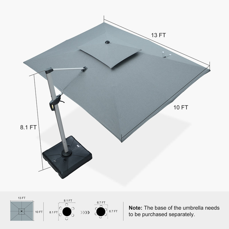 PURPLE LEAF Premium Patio Umbrella Classic SUNBRELLA Cantilever Umbrellas