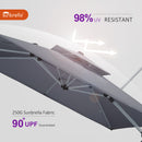 PURPLE LEAF Premium Patio Umbrella Classic SUNBRELLA Cantilever Umbrellas