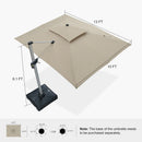 PURPLE LEAF Premium Patio Umbrella Classic SUNBRELLA Cantilever Umbrellas