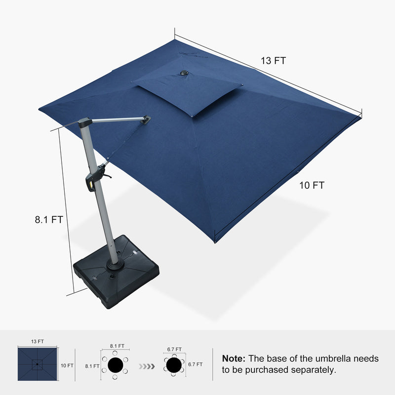PURPLE LEAF Premium Patio Umbrella Classic SUNBRELLA Cantilever Umbrellas