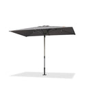 PURPLE LEAF Semi-Auto 1.9''/2.4''/3.1'' Pole Commercial Patio Umbrella Market Umbrella for Café, Restaurant & Hotel