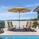 PURPLE LEAF Semi-Auto 1.9''/2.4''/3.1'' Pole Commercial Patio Umbrella Market Umbrella for Café, Restaurant & Hotel