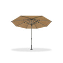 PURPLE LEAF Semi-Auto 1.9''/2.4''/3.1'' Pole Commercial Patio Umbrella Market Umbrella for Café, Restaurant & Hotel