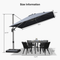 Clearance - PURPLE LEAF OPEN BOX Deluxe Aluminum Outdoor Patio Umbrella