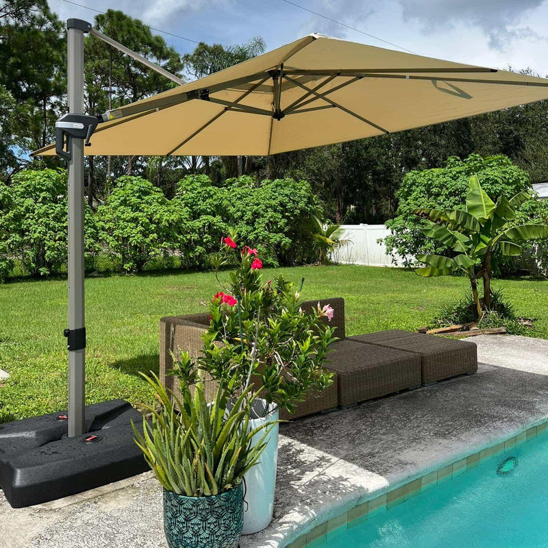 Clearance - PURPLE LEAF OPEN BOX Deluxe Aluminum Outdoor Patio Umbrella