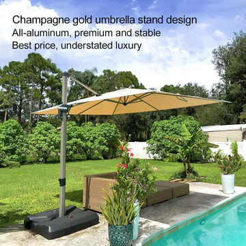 all aluminum patio umbrella Open-Box Aluminum Cantilever Umbrella