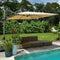 Clearance - PURPLE LEAF OPEN BOX Deluxe Aluminum Outdoor Patio Umbrella
