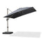 PURPLE LEAF Deluxe Aluminum Outdoor Patio Umbrella Square Cantilever Umbrellas