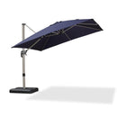 PURPLE LEAF Deluxe Aluminum Outdoor Patio Umbrella Square Cantilever Umbrellas