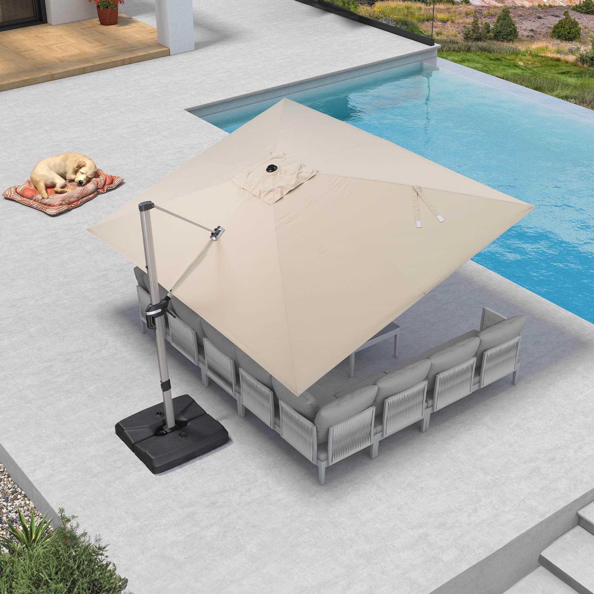 Cantilever Umbrella Base | Weighted HDPE 221.7 lb