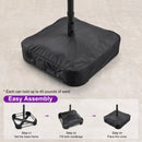 Clearance - PURPLE LEAF OPEN BOX Table Umbrella Double-Sided Market Umbrella with Base