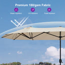 Clearance - PURPLE LEAF OPEN BOX Table Umbrella Double-Sided Market Umbrella with Base