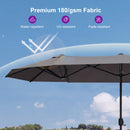 Clearance - PURPLE LEAF OPEN BOX Table Umbrella Double-Sided Market Umbrella with Base