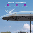 Clearance - PURPLE LEAF OPEN BOX Table Umbrella Double-Sided Market Umbrella with Base