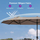 Clearance - PURPLE LEAF OPEN BOX Table Umbrella Double-Sided Market Umbrella with Base