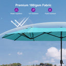 Clearance - PURPLE LEAF OPEN BOX Table Umbrella Double-Sided Market Umbrella with Base