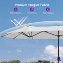 Clearance - PURPLE LEAF OPEN BOX Table Umbrella Double-Sided Market Umbrella with Base