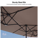 Clearance - PURPLE LEAF OPEN BOX Table Umbrella Double-Sided Market Umbrella with Base