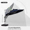 PURPLE LEAF Round Cantilever Umbrella with Base, Outdoor Umbrellas with Lights