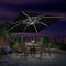 Clearance - PURPLE LEAF OPEN BOX Square Outdoor Umbrellas with Lights