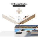 PURPLE LEAF Rectangular Cantilever Umbrella with Base, Outdoor Umbrellas with Lights