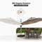PURPLE LEAF Round Cantilever Umbrella with Base, Outdoor Umbrellas with Lights