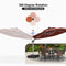 PURPLE LEAF Round Cantilever Umbrella with Base, Outdoor Umbrellas with Lights