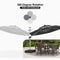 PURPLE LEAF Round Cantilever Umbrella with Base, Outdoor Umbrellas with Lights
